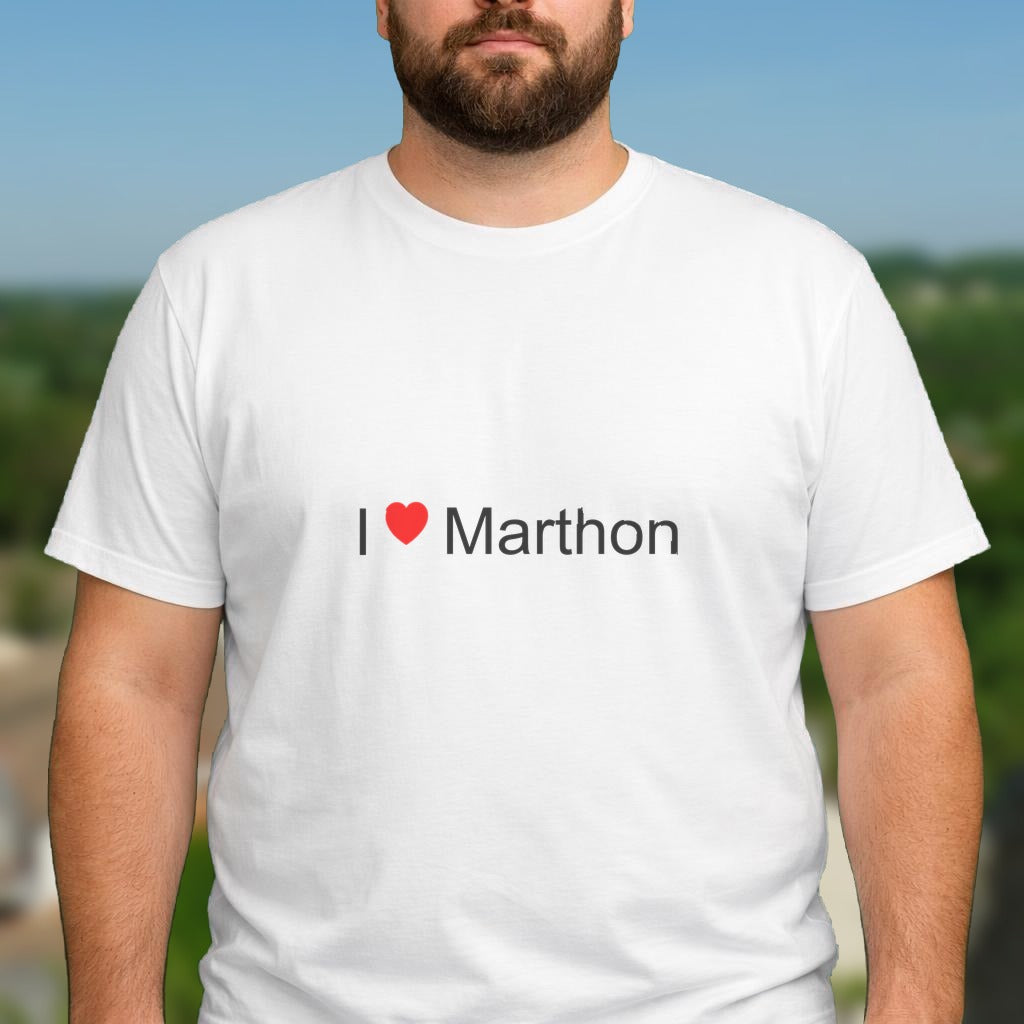 T-shirt I love marthon