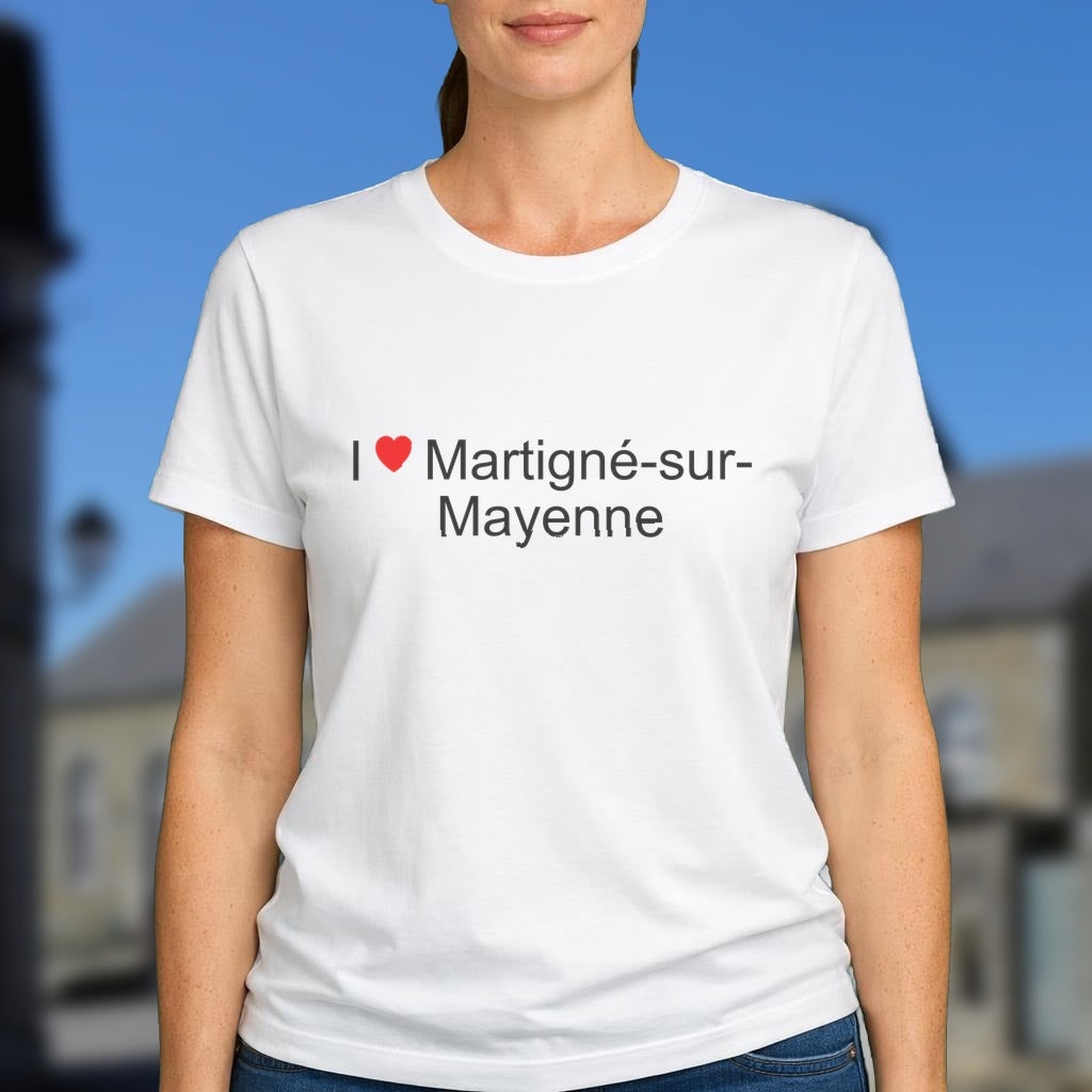 T-shirt I love martigné-sur-mayenne