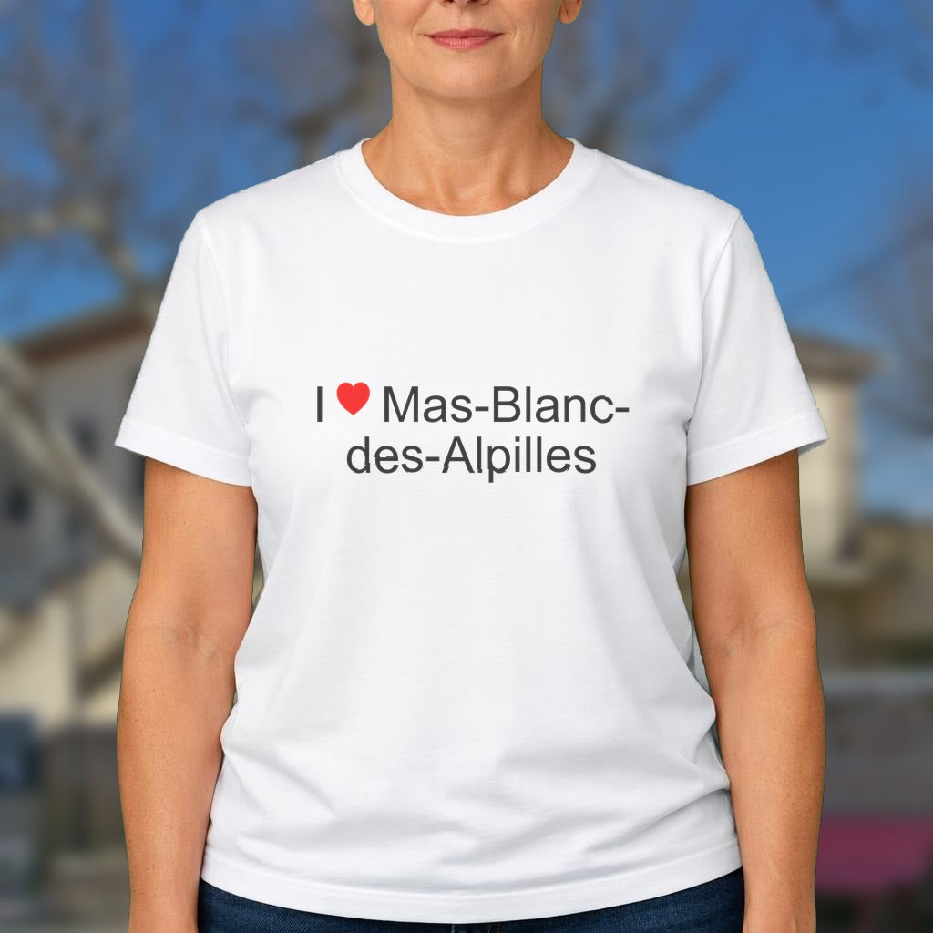 T-shirt I love mas-blanc-des-alpilles
