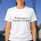 T-shirt I love massegros causses gorges