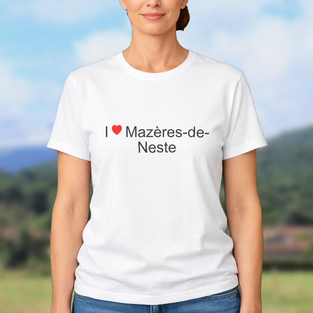 T-shirt I love mazères-de-neste