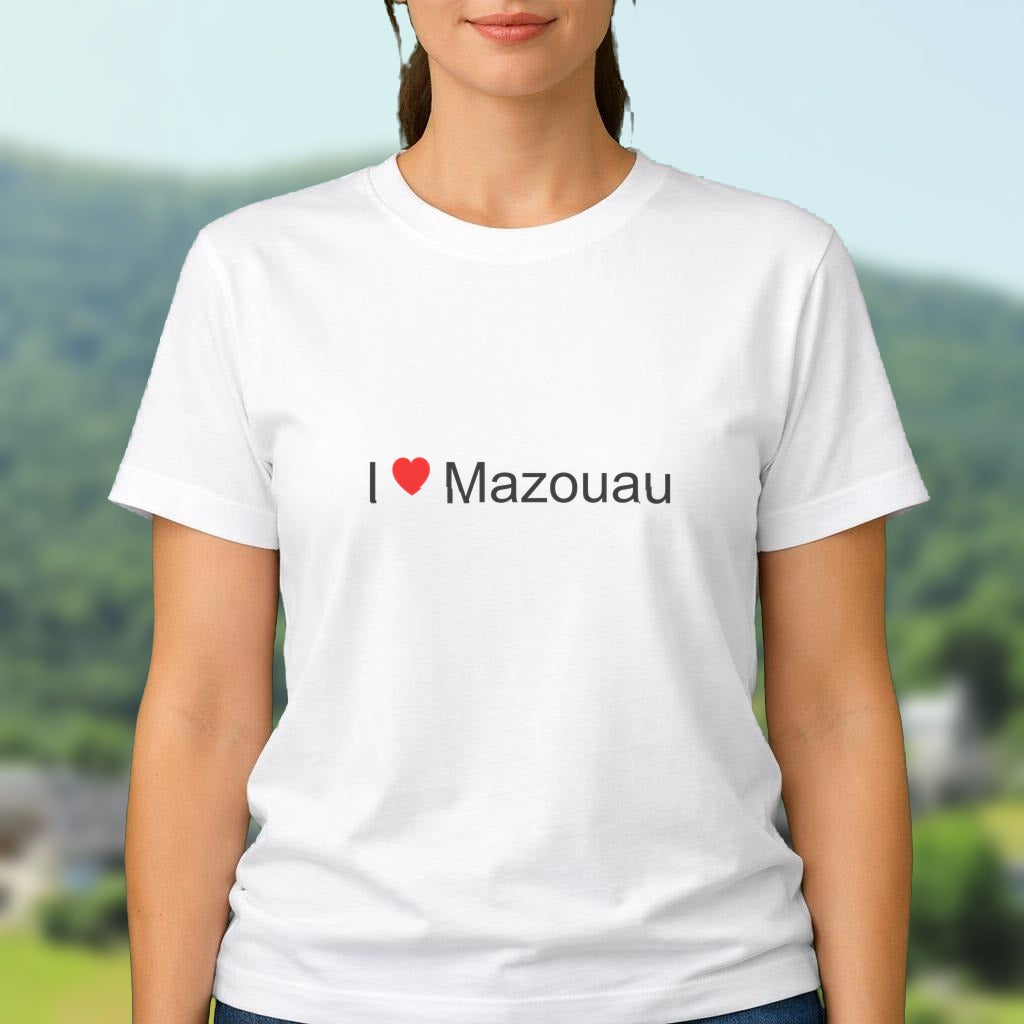 T-shirt I love mazouau