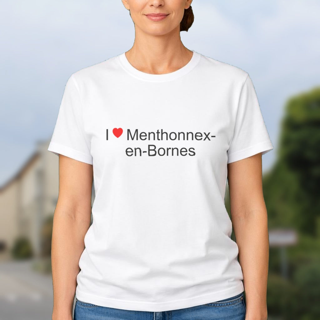 T-shirt I love menthonnex-en-bornes
