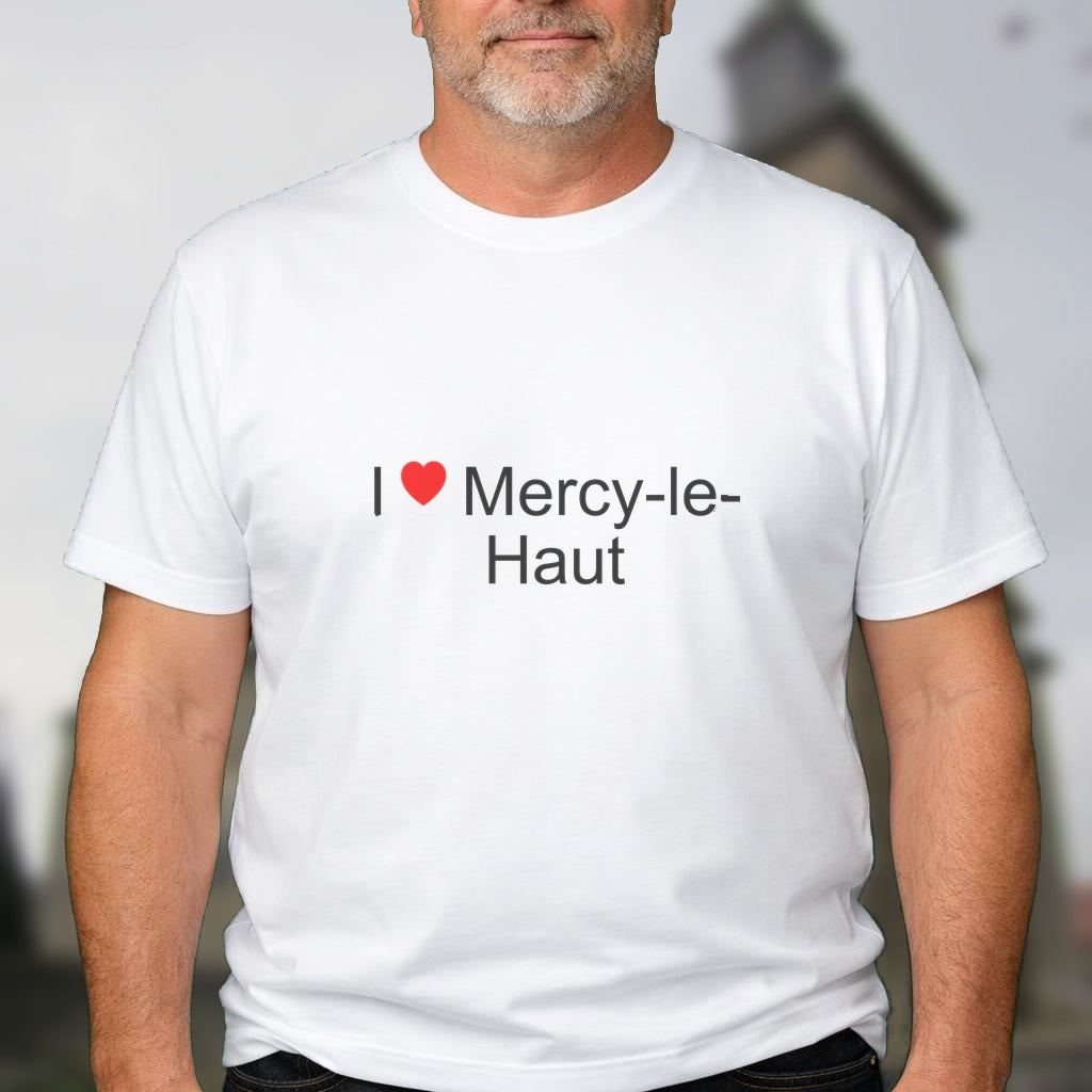 T-shirt I love mercy-le-haut
