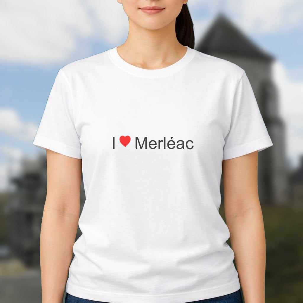 T-shirt I love merléac