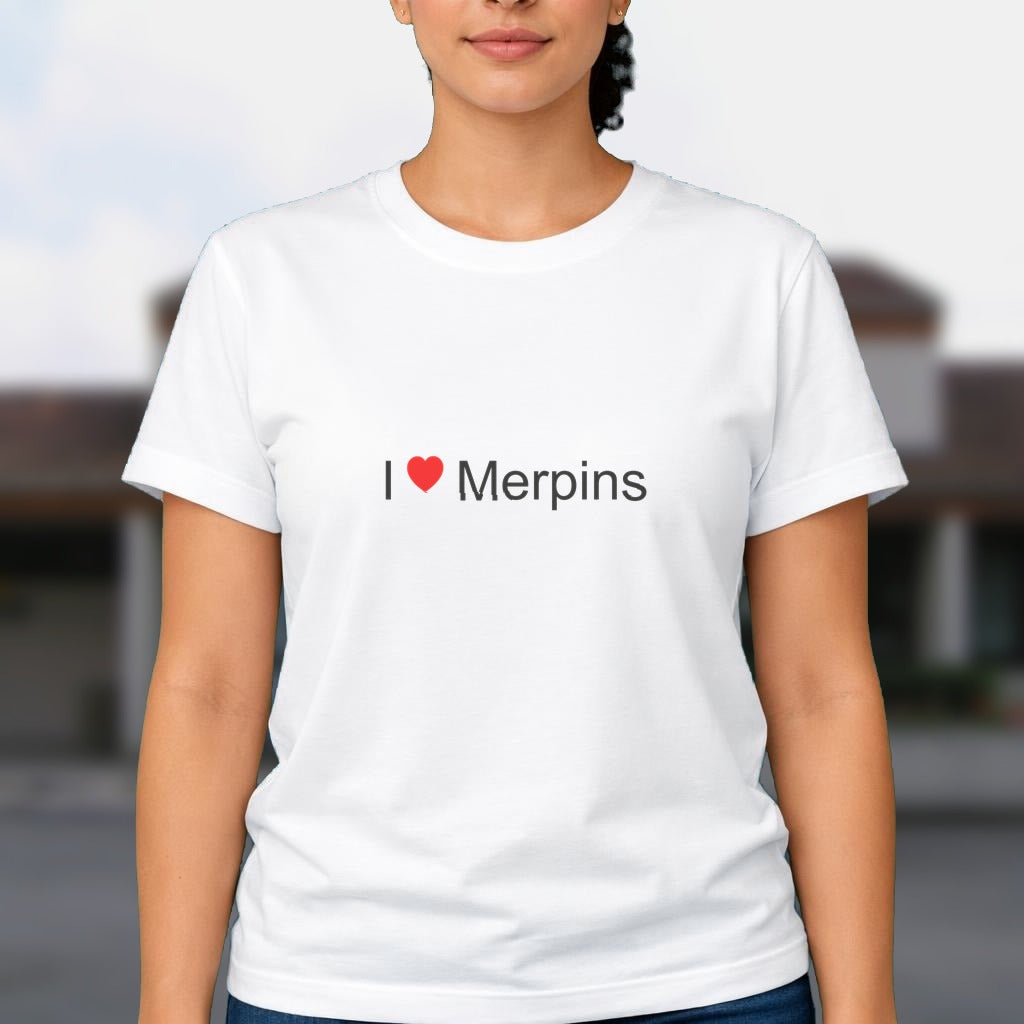 T-shirt I love merpins