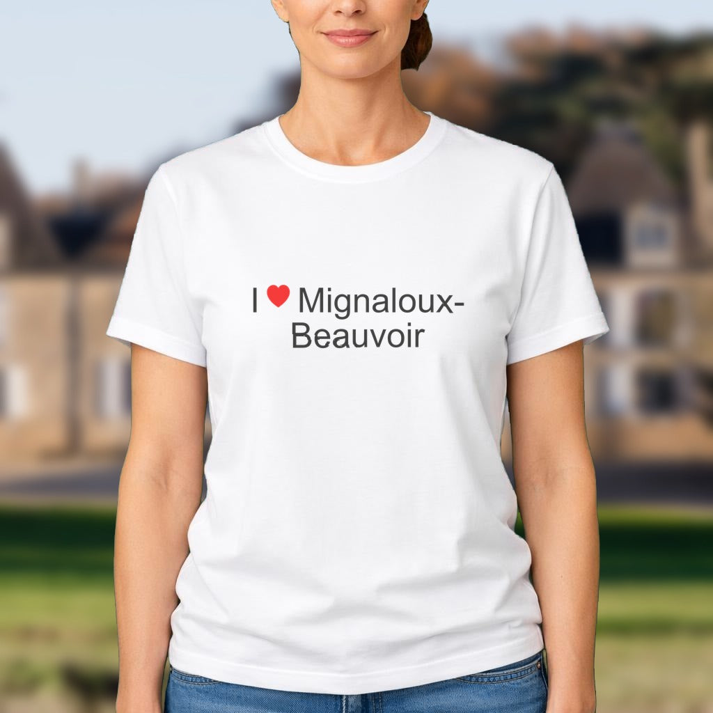 T-shirt I love mignaloux-beauvoir
