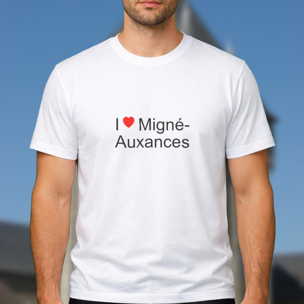 T-shirt I love migné-auxances