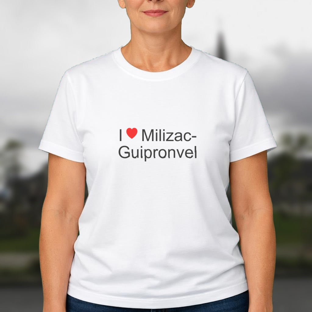 T-shirt I love milizac-guipronvel