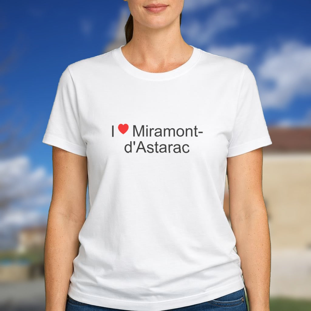 T-shirt I love miramont-d'astarac