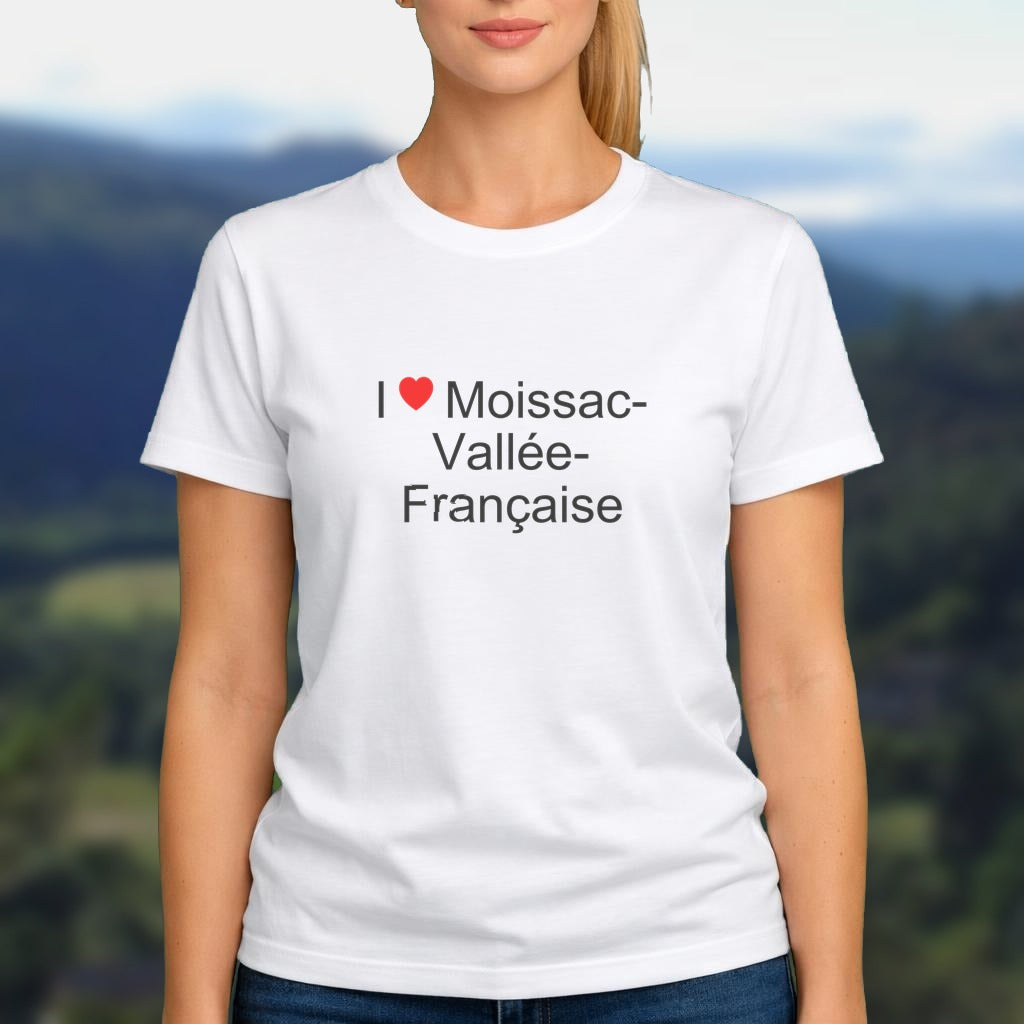 T-shirt I love moissac-vallée-française