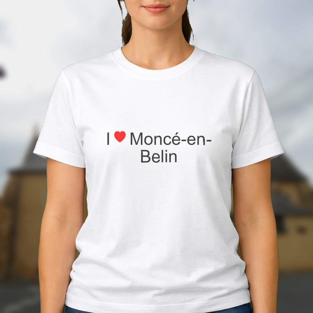 T-shirt I love moncé-en-belin