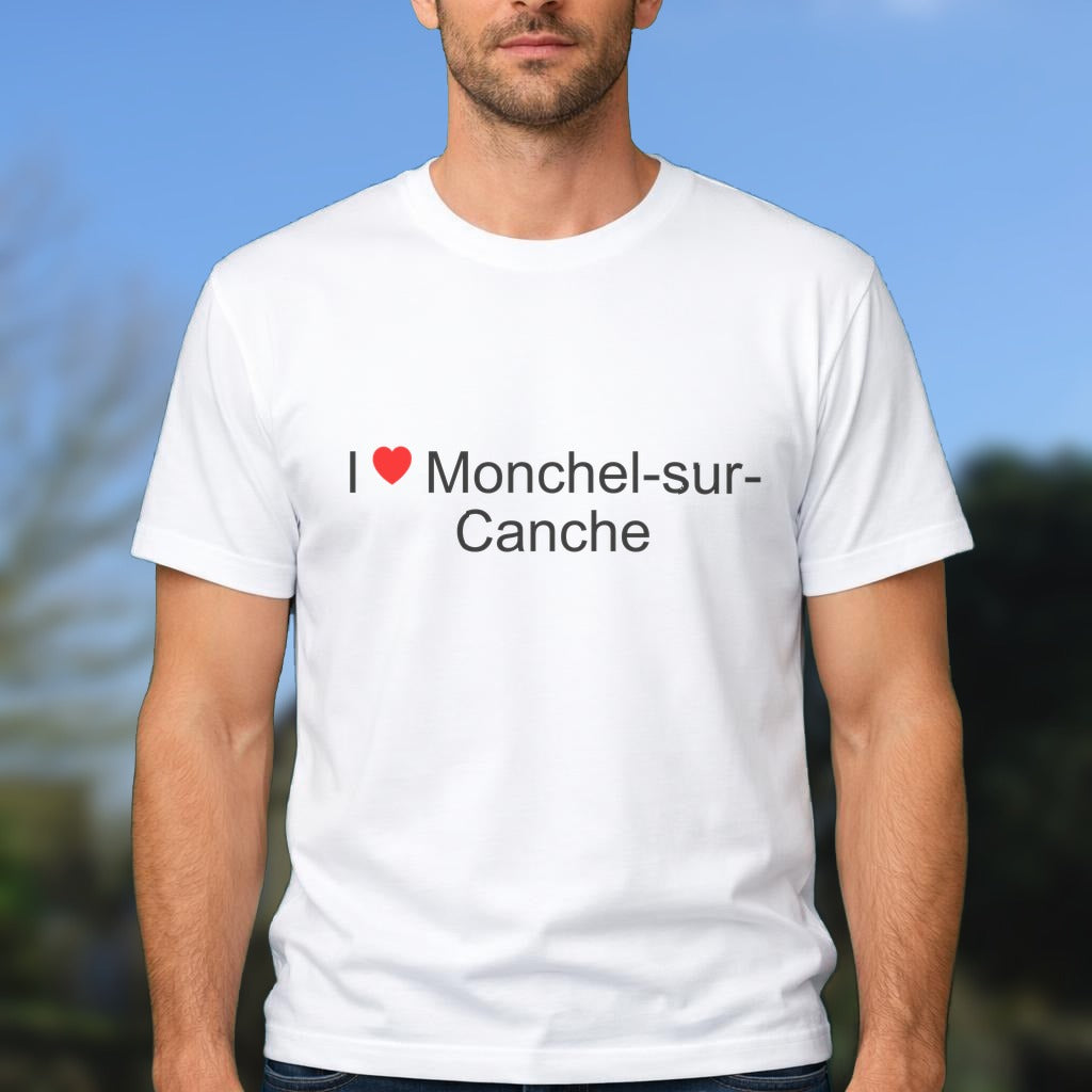 T-shirt I love monchel-sur-canche