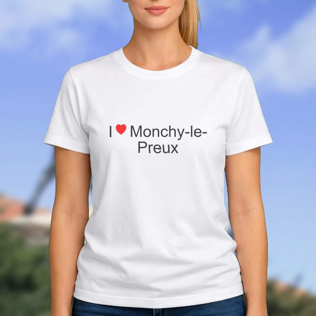 T-shirt I love monchy-le-preux