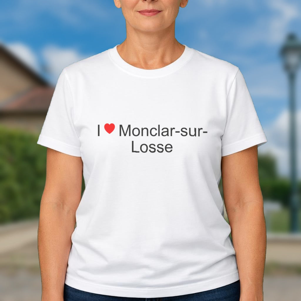 T-shirt I love monclar-sur-losse