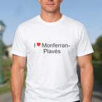 T-shirt I love monferran-plavès
