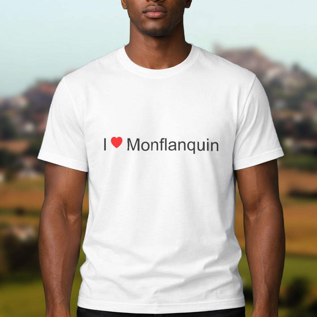 T-shirt I love monflanquin