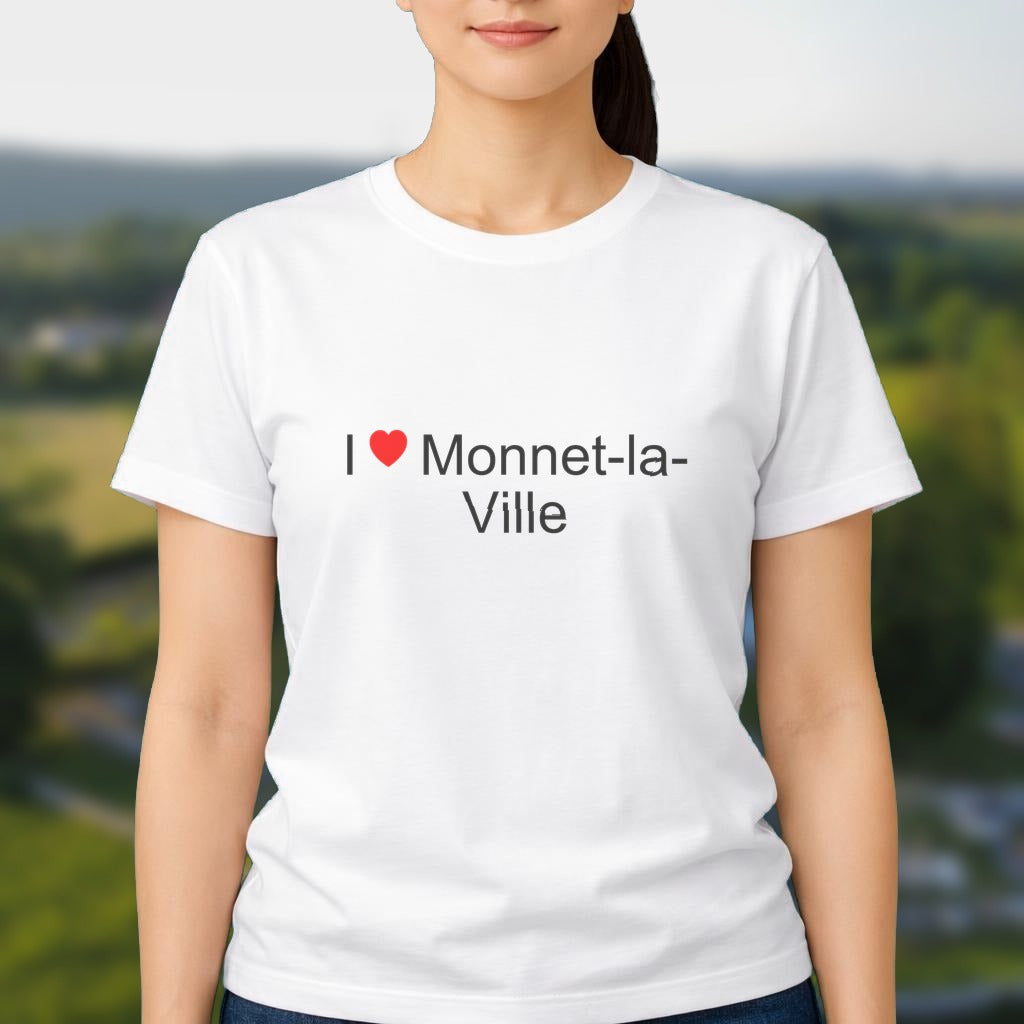 T-shirt I love monnet-la-ville