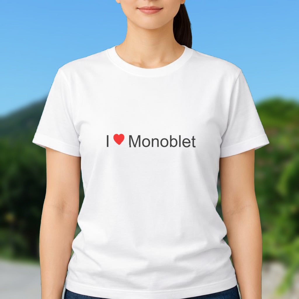 T-shirt I love monoblet