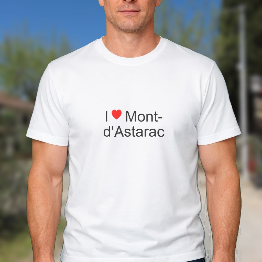 T-shirt I love mont-d'astarac