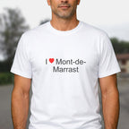 T-shirt I love mont-de-marrast