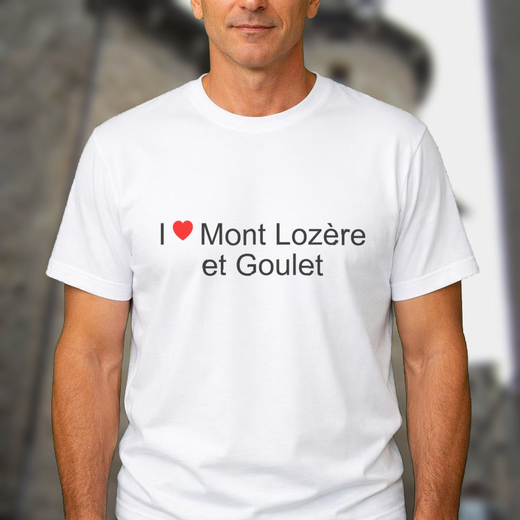T-shirt I love mont lozère et goulet