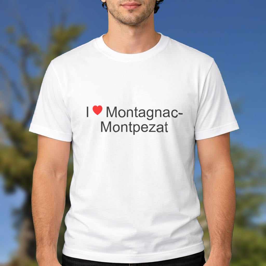 T-shirt I love montagnac-montpezat