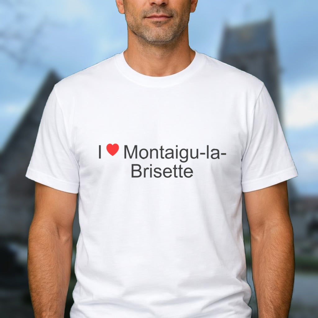 T-shirt I love montaigu-la-brisette