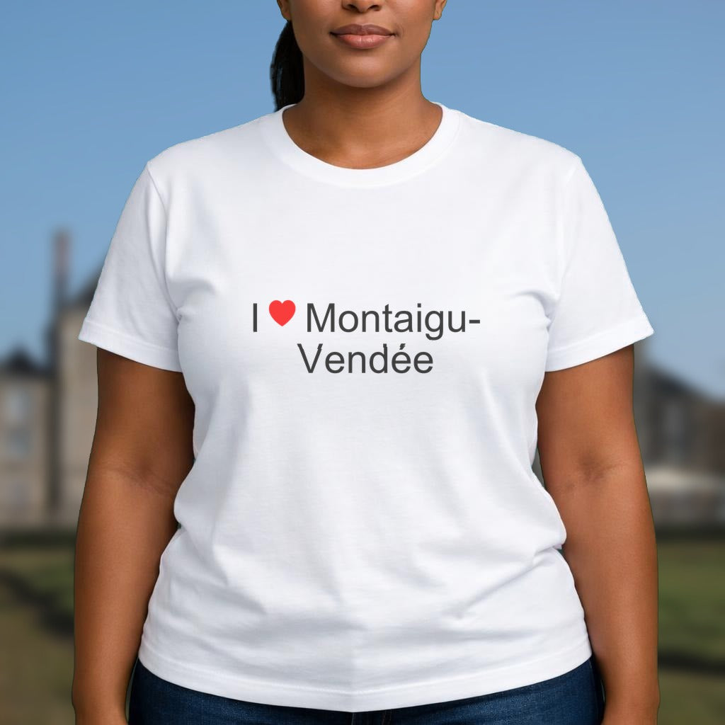 T-shirt I love montaigu-vendée