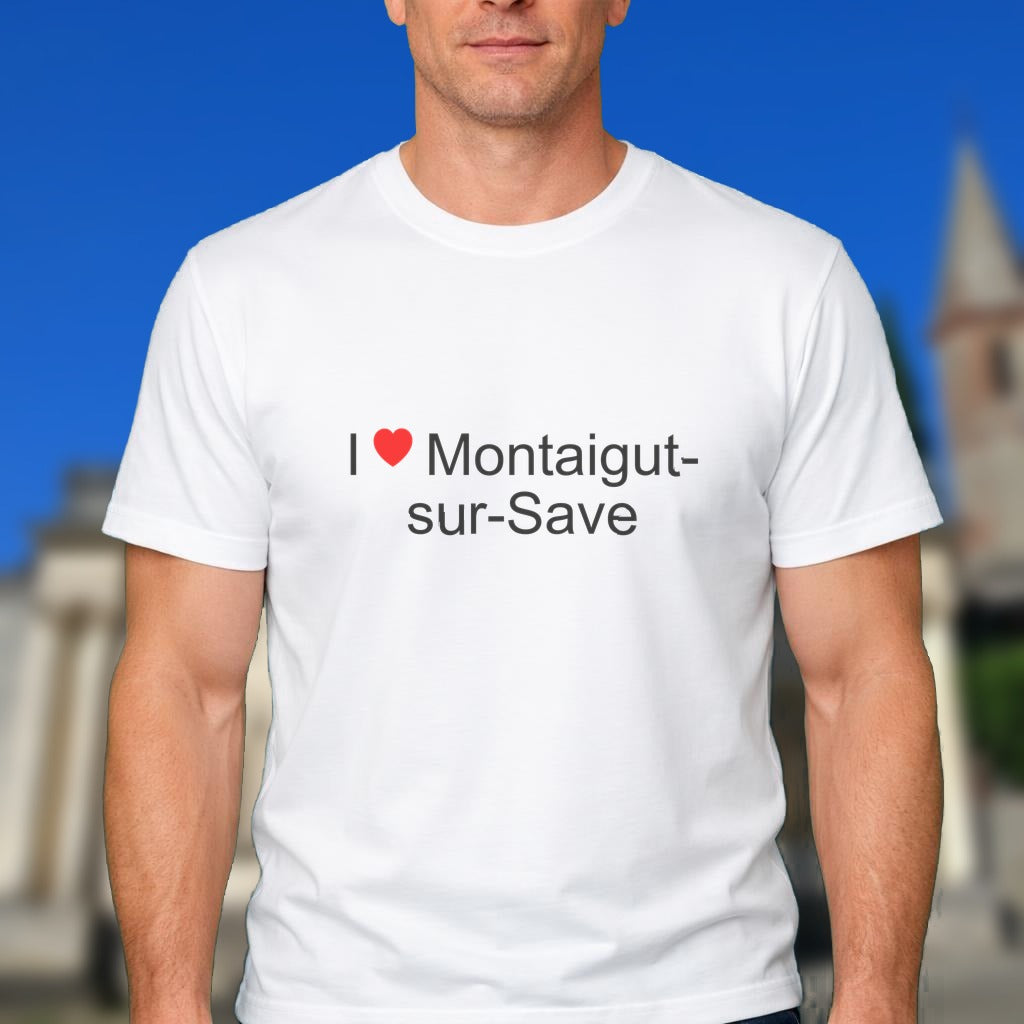 T-shirt I love montaigut-sur-save