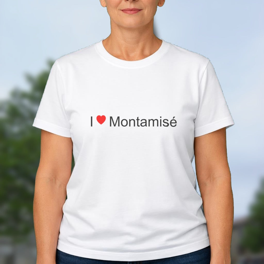T-shirt I love montamisé