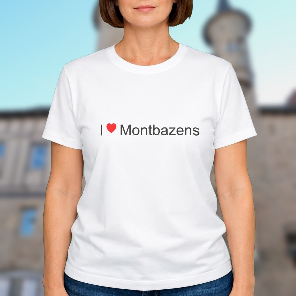 T-shirt I love montbazens
