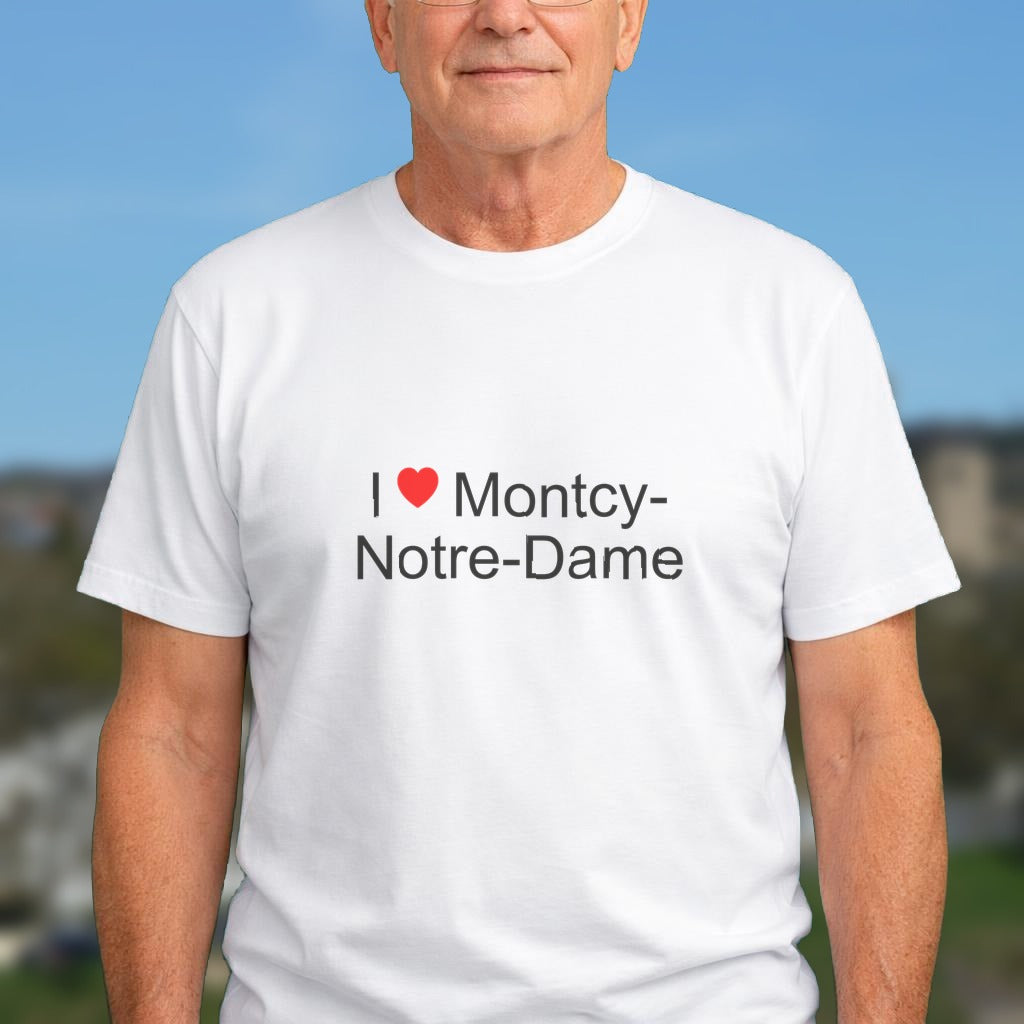 T-shirt I love montcy-notre-dame