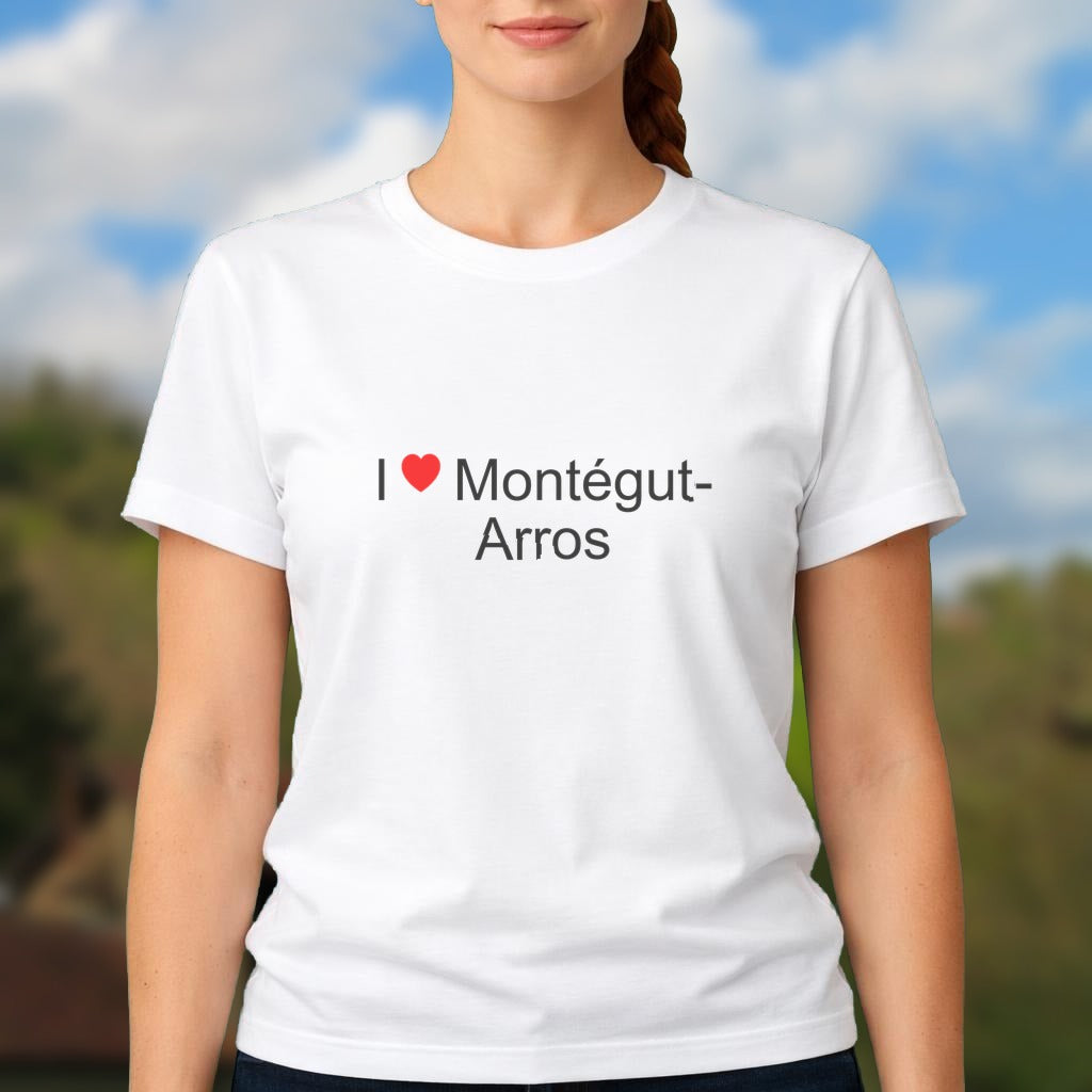 T-shirt I love montégut-arros