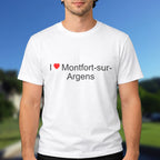 T-shirt I love montfort-sur-argens