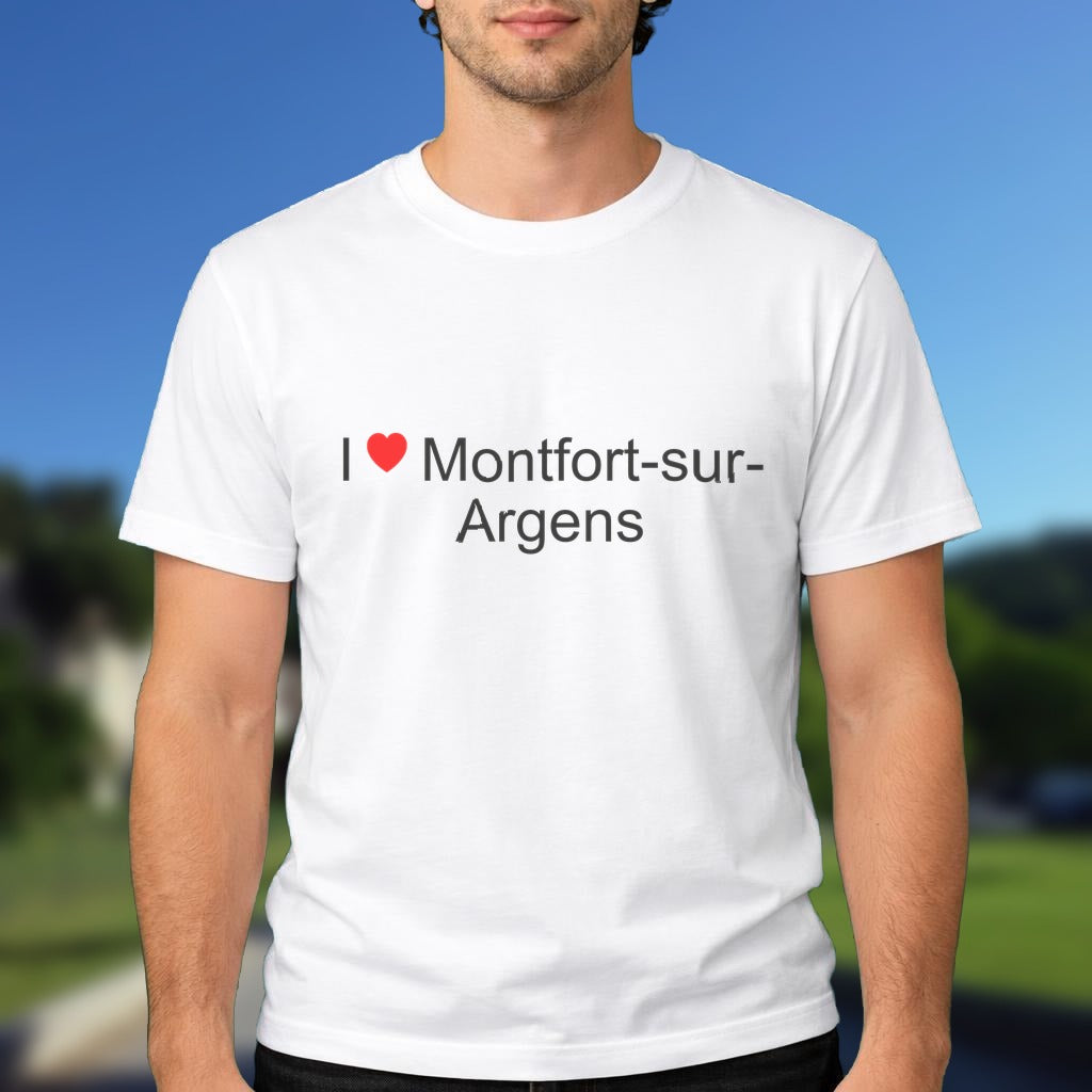 T-shirt I love montfort-sur-argens