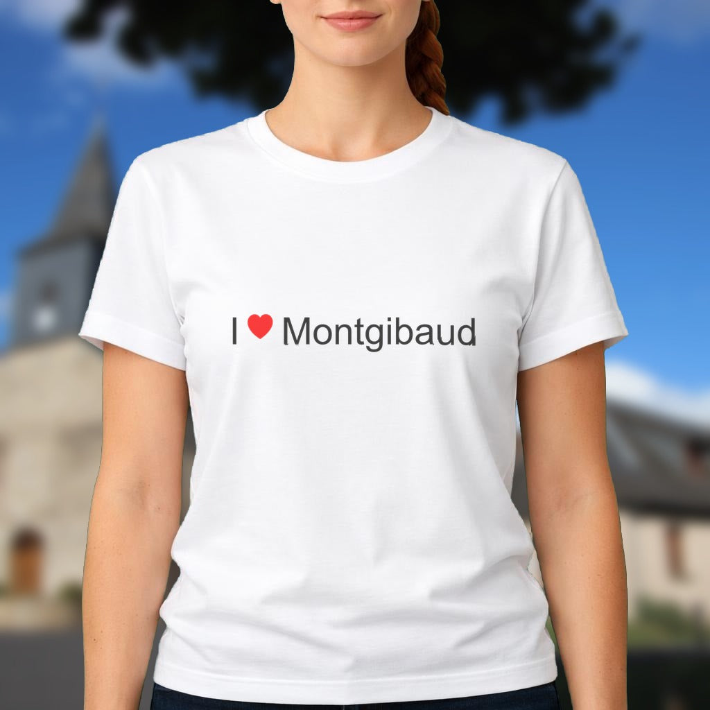 T-shirt I love montgibaud