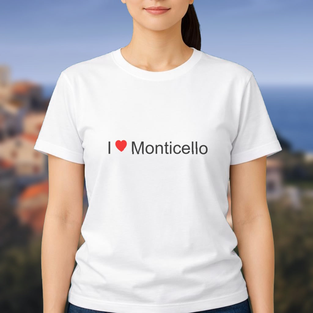 T-shirt I love monticello