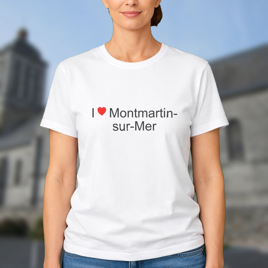 T-shirt I love montmartin-sur-mer