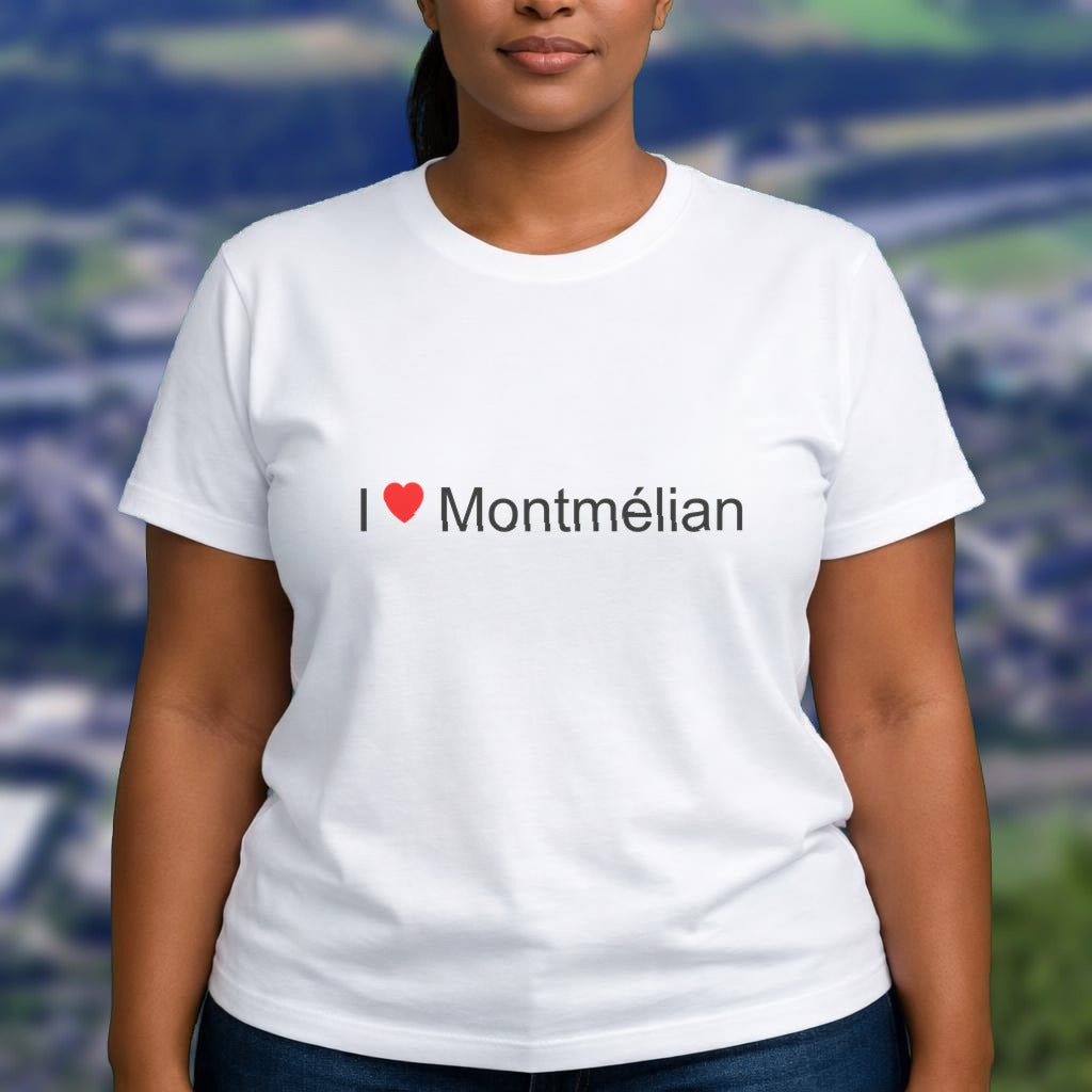 T-shirt I love montmélian