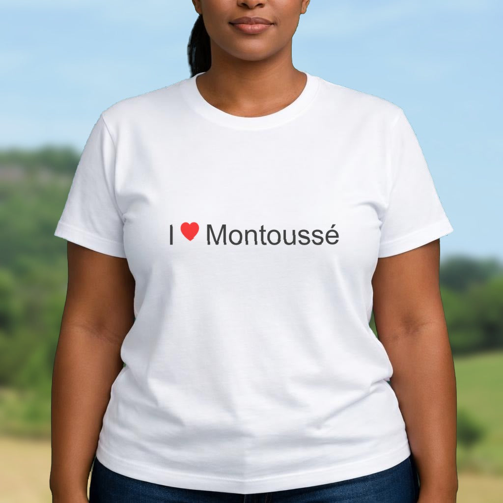 T-shirt I love montoussé