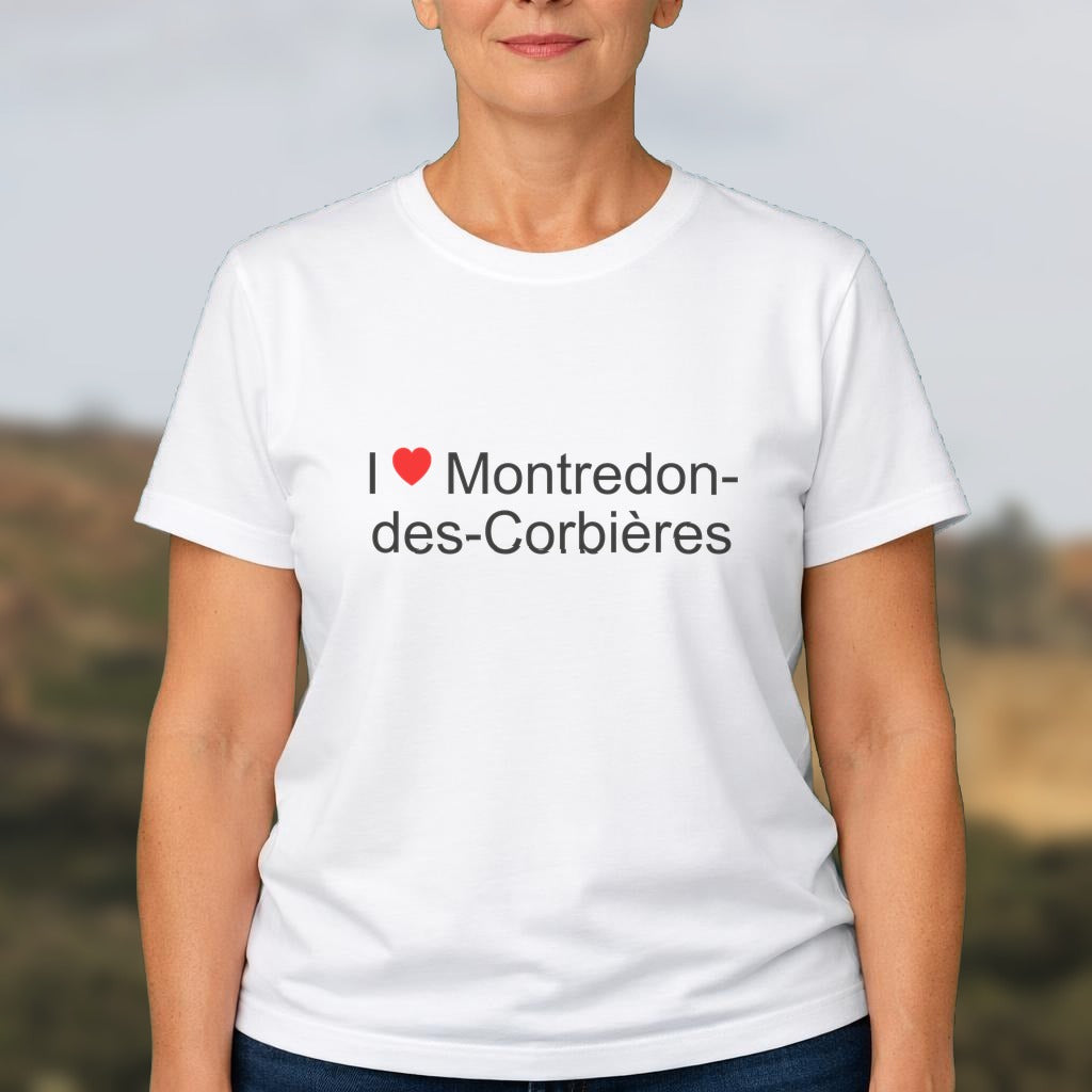 T-shirt I love montredon-des-corbières