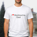 T-shirt I love montreuil-le-gast