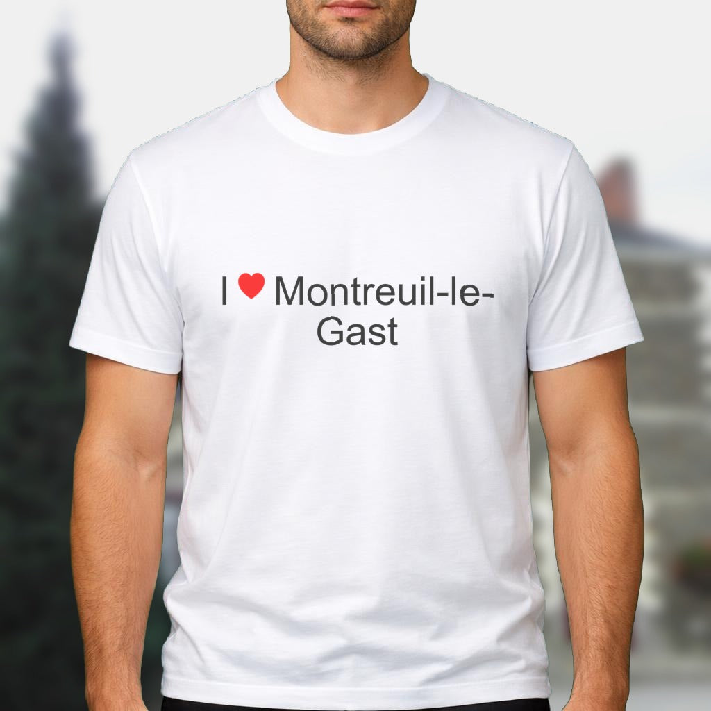 T-shirt I love montreuil-le-gast