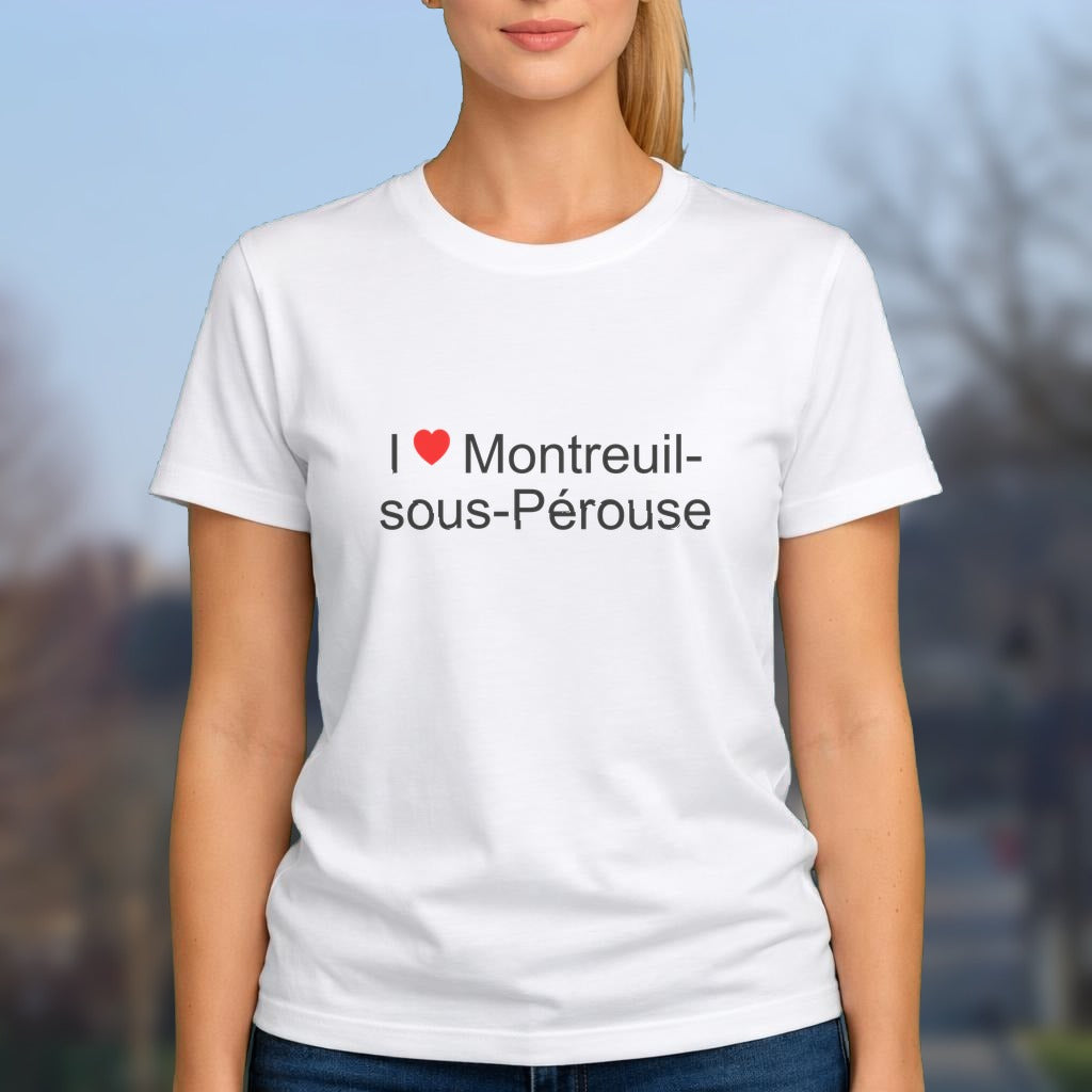 T-shirt I love montreuil-sous-pérouse