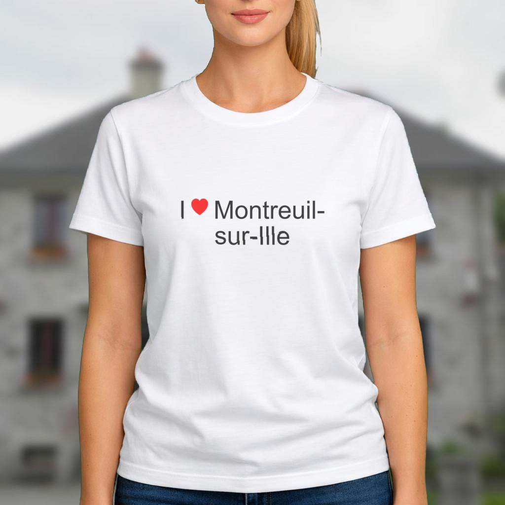 T-shirt I love montreuil-sur-ille