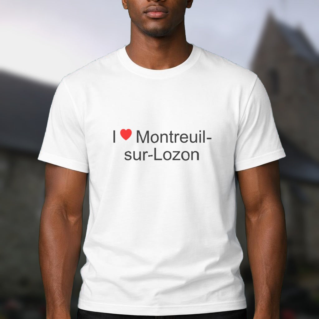 T-shirt I love montreuil-sur-lozon
