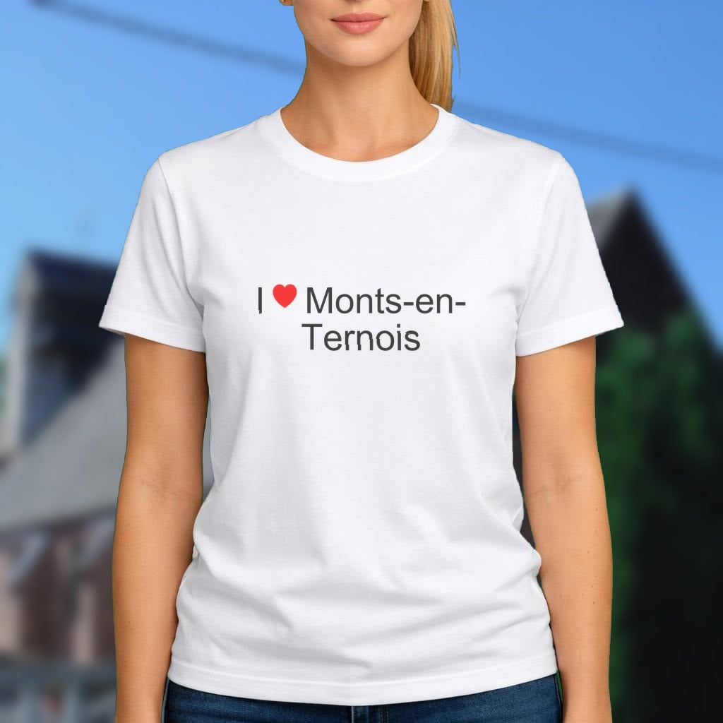 T-shirt I love monts-en-ternois