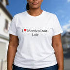 T-shirt I love montval-sur-loir