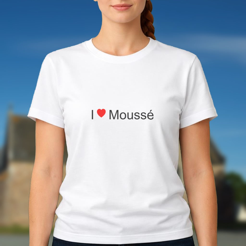 T-shirt I love moussé